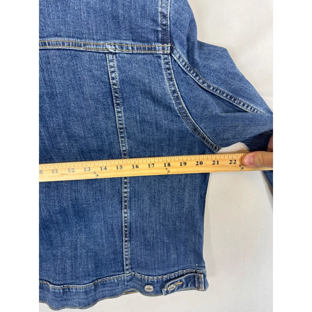 Levis Original Trucker Jacket Womens‎ XL Blue Denim Button Front 29945-0014 NWT